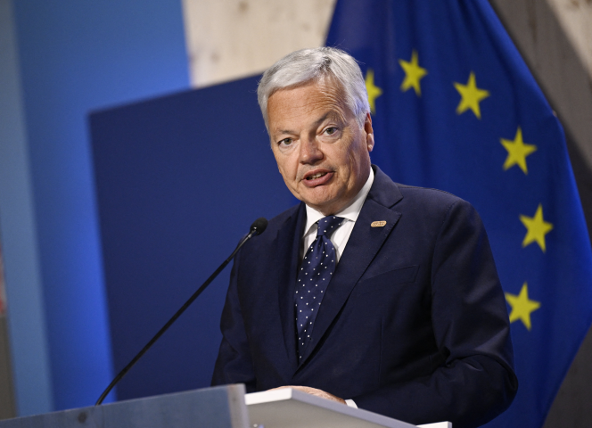 Didier Reynders , commissaire chargé de la politique de concurrence - PONTUS LUNDAHL / TT NEWS AGENCY / TT News Agency via AFP

