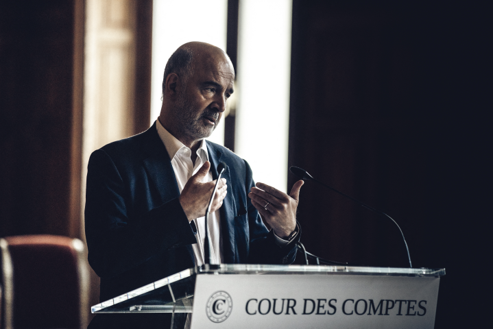 Pierre Moscovici, Premier président de la Cour des comptes - Virginie Haffner / Hans Lucas / Hans Lucas via AFP

