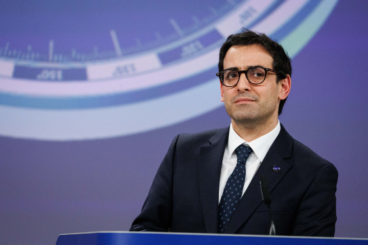 Stéphane Séjourné - Vice-président exécutif pour la prospérité et la stratégie industrielle de la Commission européenne - Simon Wohlfahrt / AFP