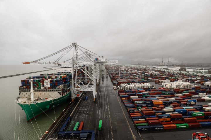 Port du Havre. Photo by Sameer Al-DOUMY / AFP