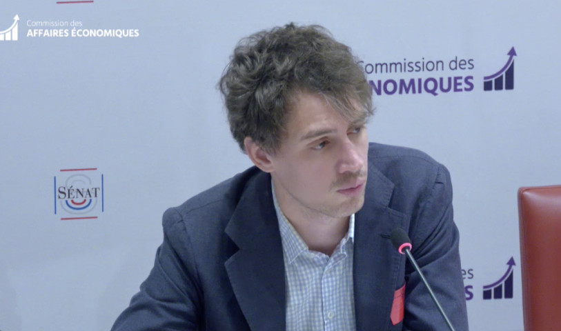 Arthur Mensch, commission des affaires économiques du Sénat (©Sénat)