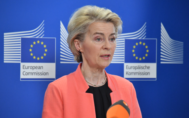 Ursula von der Leyen, présidente de la Commission européenne - VYACHESLAV OSELEDKO / AFP