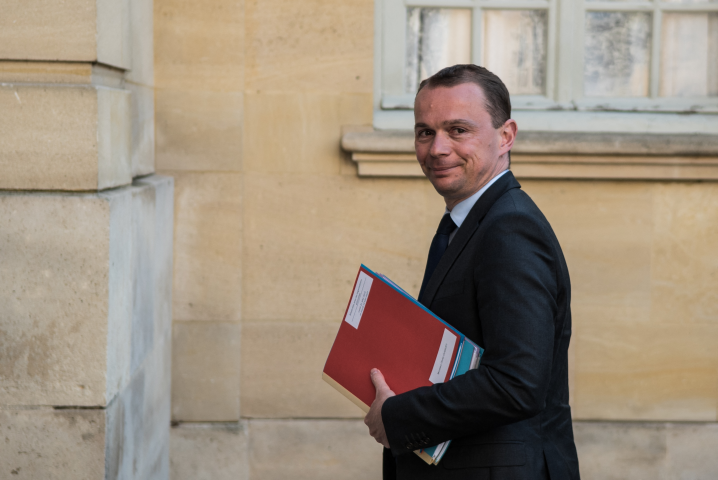 Olivier Dussopt, ministre du Travail (Photo by Andrea Savorani Neri / NurPhoto / NurPhoto via AFP)