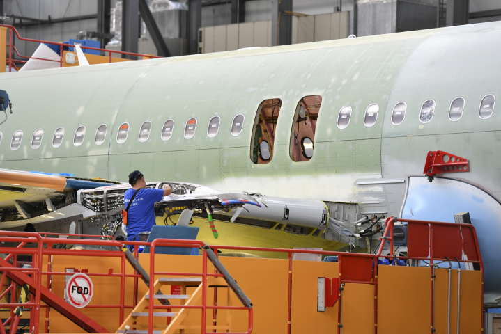 Ligne d'assemblage de l'A320 à Tianjin, près de Pékin - Li Ran/XINHUA-REA