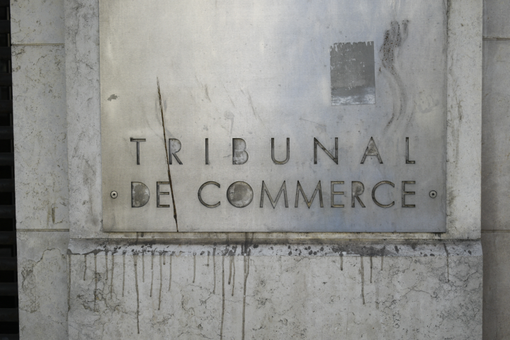 Tribunal de Commerce (Photo by Magali Cohen / Hans Lucas via AFP)