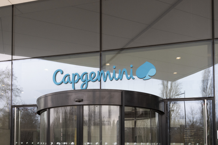 Capgemini a lancé la cession de sa filiale américaine CGS (Photo by Serge Tenani / Hans Lucas / Hans Lucas via AFP)