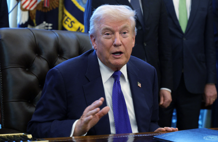Le président américain Donald Trump avait annoncé ce projet en début d'année. Photo par ALEX WONG / GETTY IMAGES NORTH AMERICA / GETTY IMAGES VIA AFP