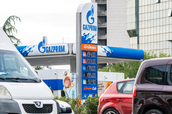 Station service Gazprom. ANDREJ ISAKOVIC / AFP