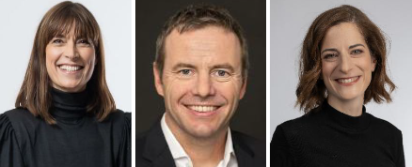 Raphaëlle Sabran-Egasse, Benoit Delater et Laurie Deyirmendjian (L'Oréal)