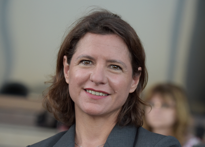 Catherine MacGregor, directrice générale d'Engie (Photo by Eric PIERMONT / AFP)