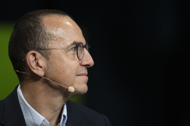 Olivier Blum, le directeur général de Schneider Electric. (Photo by Jim WATSON / AFP)