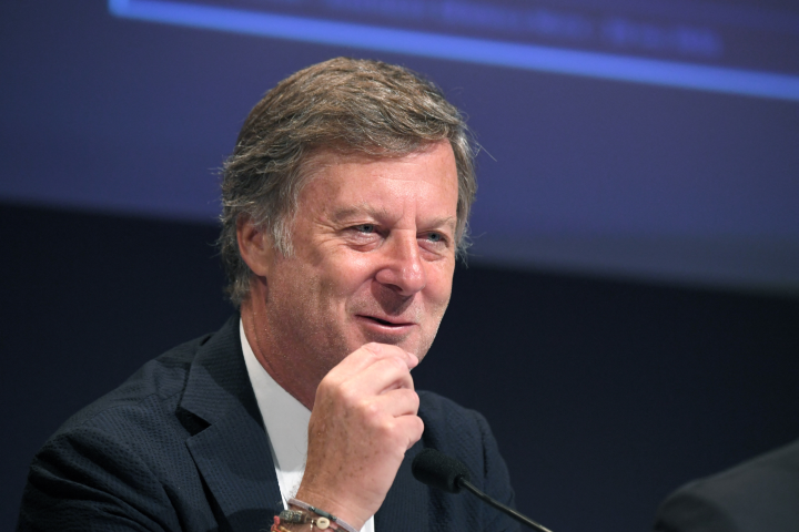Sébastien Bazin, président-directeur général du groupe Accor (Photo by Eric PIERMONT / AFP)