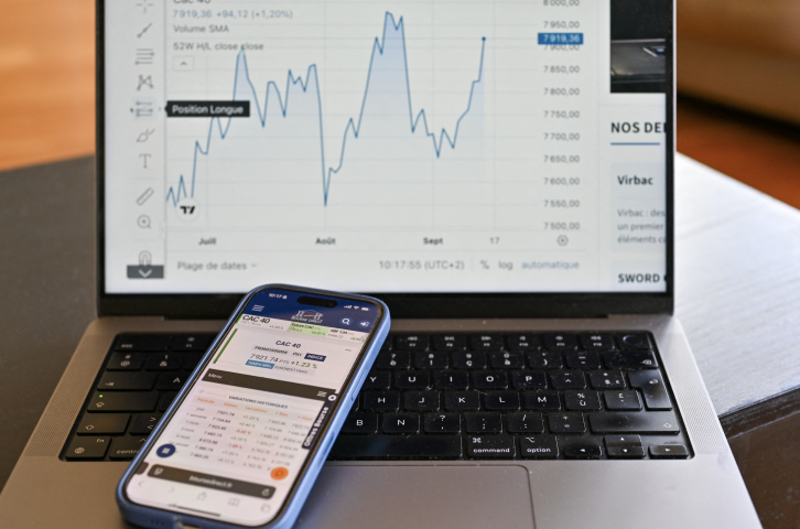Investir en Bourse. Photo par HENRIQUE CAMPOS / HANS LUCAS / HANS LUCAS VIA AFP