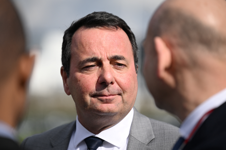 Martin Sion, le nouveau directeur général d'Alstom (Photo by Martin LELIEVRE / AFP)