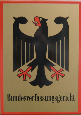 Le symbole de la Cour constitutionnelle allemande 