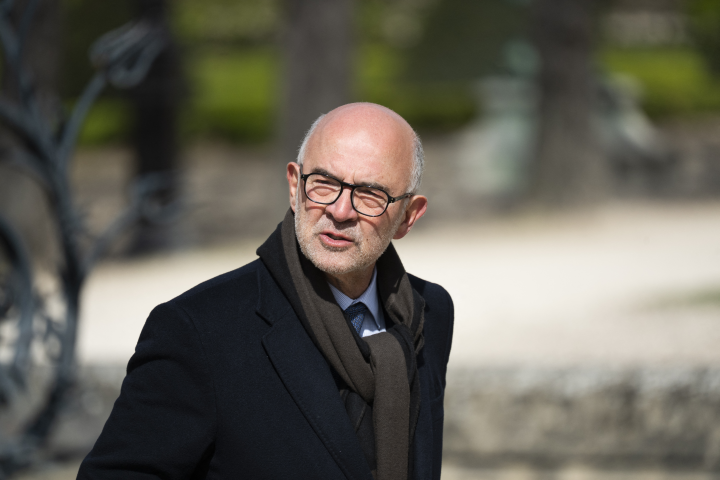 Pierre Moscovici. Photo par MAGALI COHEN / HANS LUCAS / HANS LUCAS VIA AFP