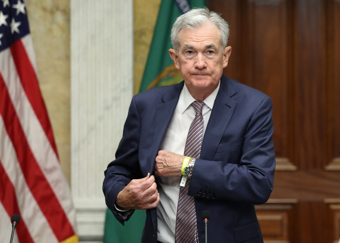 Jerome Powell, président de la Réserve fédérale américaine - Kevin Dietsch / GETTY IMAGES NORTH AMERICA / Getty Images via AFP