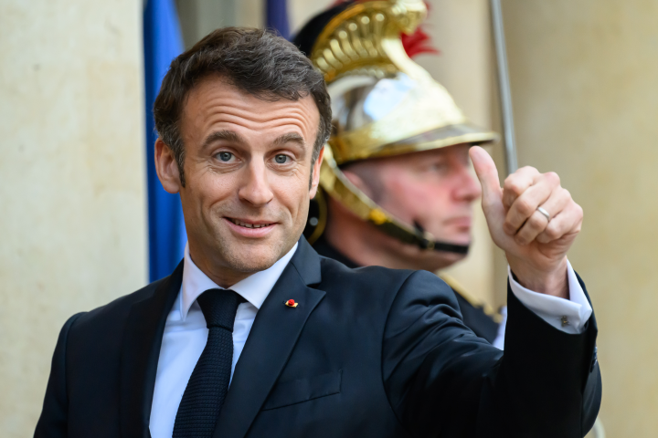 Emmanuel Macron, président de la République (Eric TSCHAEN/REA)