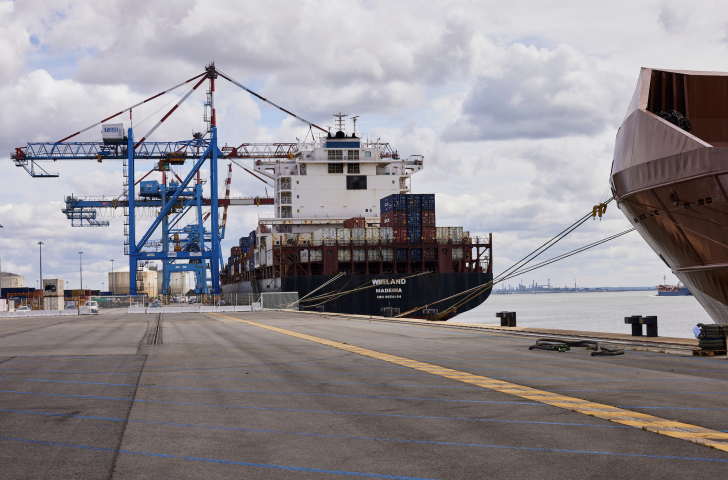 Port français. Photo by Mathieu Thomasset / Hans Lucas / Hans Lucas via AFP