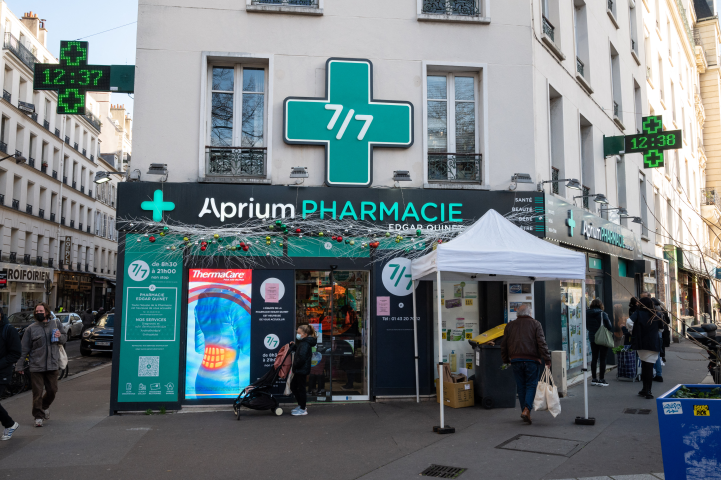 Aprium Pharmacie (Photo by Riccardo Milani / Hans Lucas / Hans Lucas via AFP)