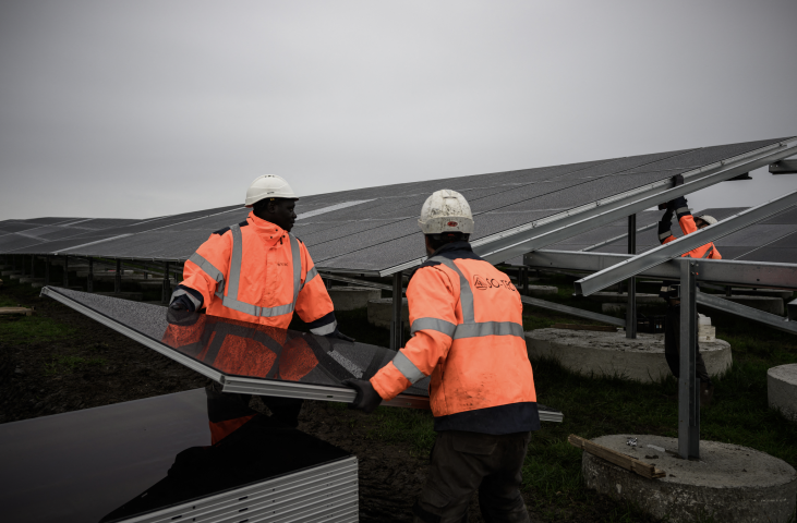 Ferme solaire en France. Philippe LOPEZ / AFP