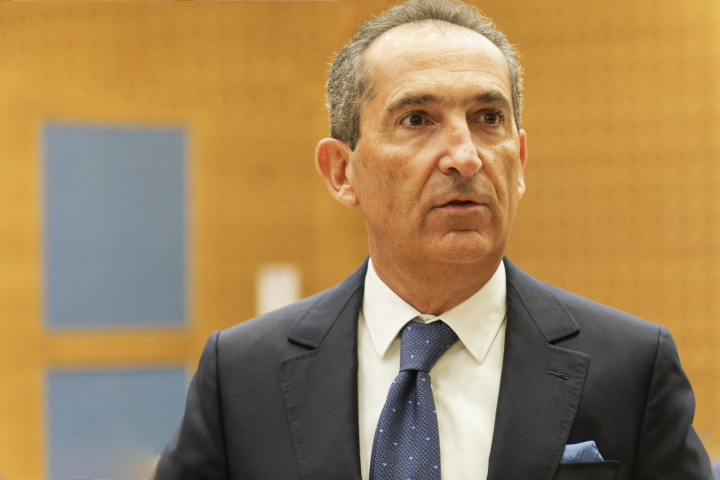 Patrick Drahi. (Photo by Daniel Pier / NurPhoto / NurPhoto via AFP)