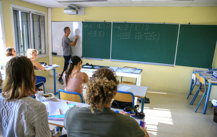 Salle de classe. Nicolas Guyonnet / Hans Lucas / Hans Lucas via AFP