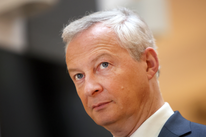 Bruno Le Maire, ministre de l'Economie, des Finances et de la Souveraineté industrielle et numerique - Fred MARVAUX/REA