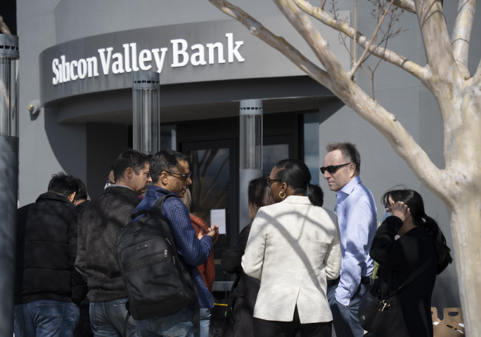 Le siège de la Silicon Valley Bank à Santa Clara, Californie (Li Jianguo/XINHUA-REA)