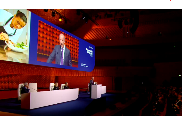 Assemblée générale de Sodexo, le 16/12/2025. Crédits : AG de Sodexo