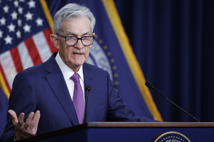 Jerome Powell, président de la Réserve fédérale américaine - Anna Moneymaker / GETTY IMAGES NORTH AMERICA / Getty Images via AFP