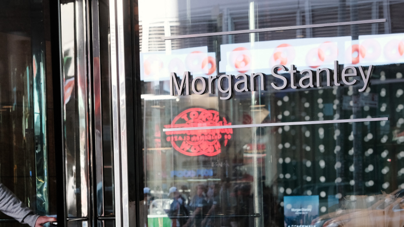 Morgan Stanley a vu son bénéfice net chuter sous l'effet de charges exceptionnelles au quatrième trimestre 2023 - AFP