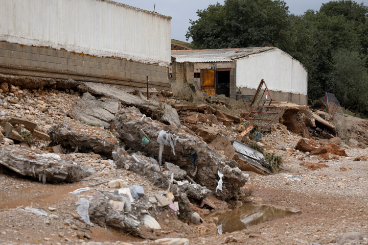 Inondations. Photo by Josep LAGO / AFP