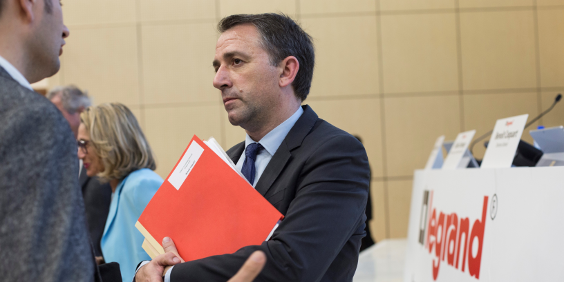 Benoit Coquart, le directeur général de Legrand - Marta NASCIMENTO/REA