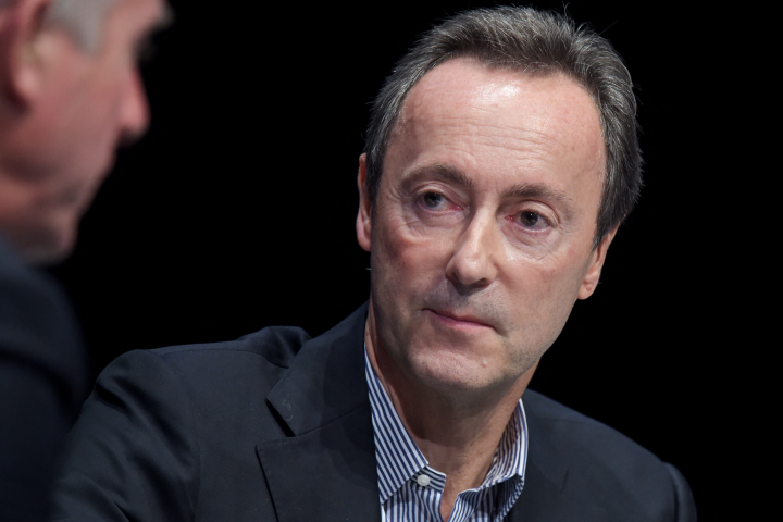 Fabrice Brégier, le président de Scor - Photo by ERIC PIERMONT / AFP