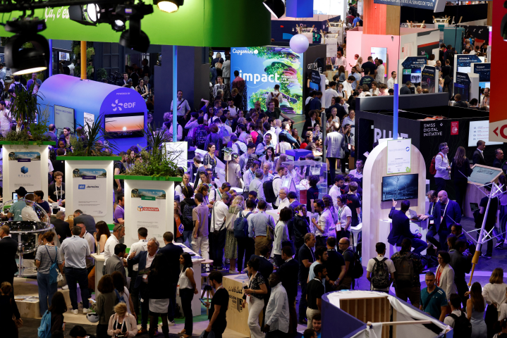 VivaTech (Photo by LUDOVIC MARIN / AFP)