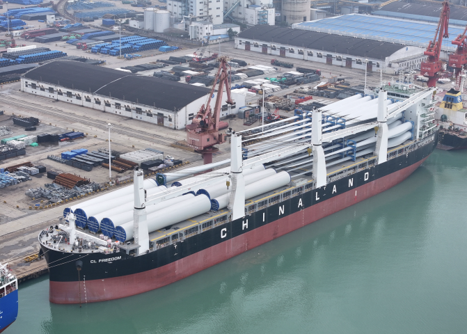 Éoliennes. Photo by Wang Chun / CFoto / CFOTO via AFP