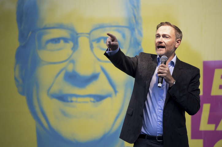 Le ministre des Finances allemand, Christian Lindner, se démène avec le chancelier Olaf Scholz pour sauver l'économie allemande.
Sina Schuldt/ZUMA Press/ZUMA/REA