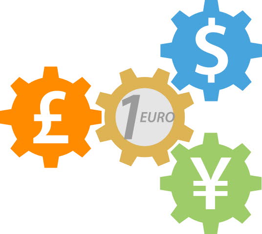 devise - euro - dollar - yen -illustration