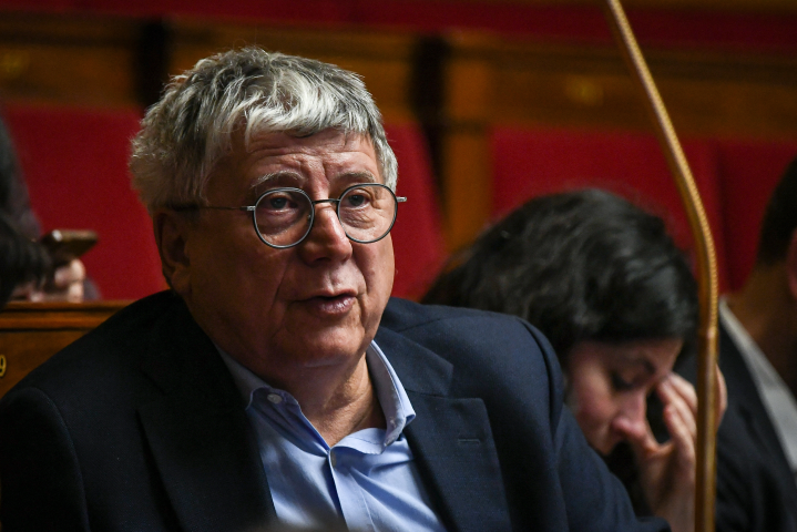 Eric Coquerel, président de la Commission des finances de l'Assemblée nationale (Photo by Firas Abdullah / Anadolu via AFP)