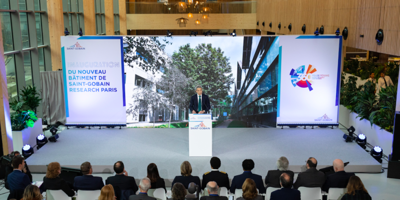 Inauguration extension Saint-Gobain Research Paris, crédits : Saint-Gobain