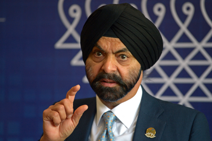 Ajay Banga, président de la Banque mondiale - Sam PANTHAKY / AFP