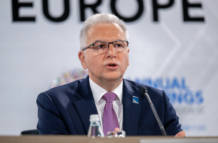 Alfred Kammer, directeur du département Europe au sein du Fonds monétaire international. Photo by Daniel HEUER / AFP