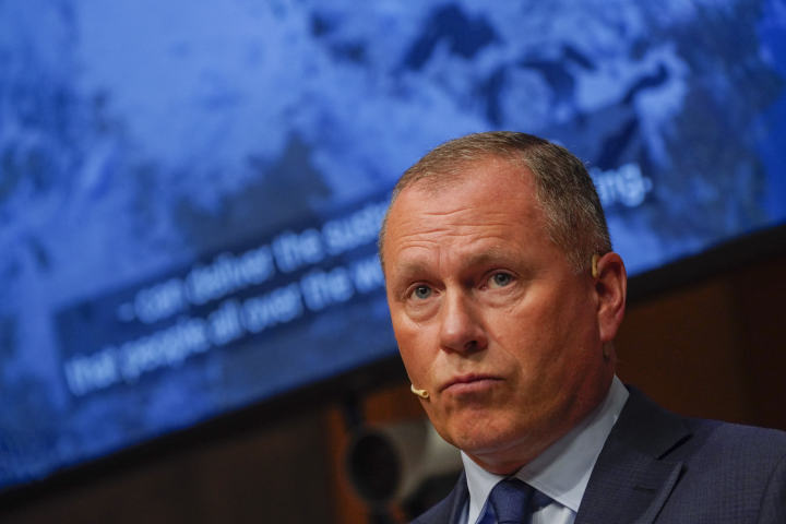 Nicolai Tangen, directeur général du Fonds norvégien - Ole Berg-Rusten / NTB / NTB via AFP