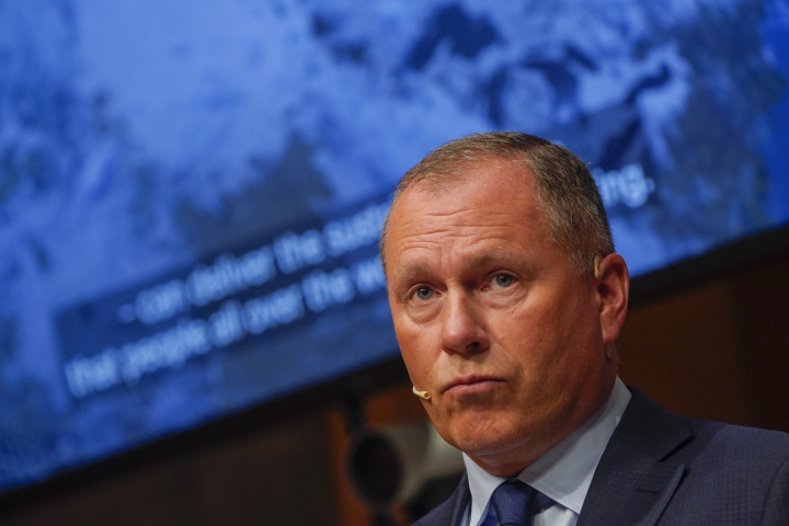 Nicolai Tangen, directeur général du Fonds norvégien - Ole Berg-Rusten / NTB / NTB via AFP

