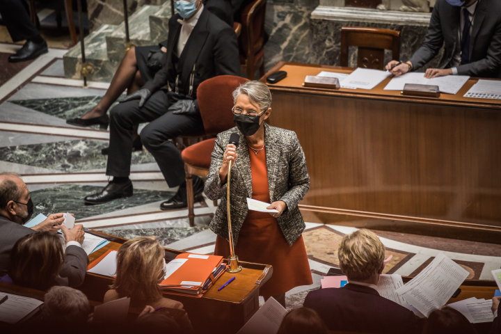 Elisabeth Borne, Première ministre, à l'Assemblée nationale - Mathilde MAZARS/REA
