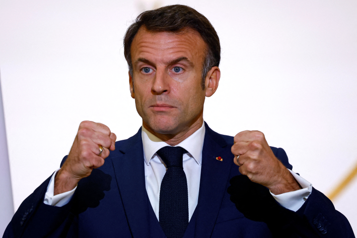 Emmanuel Macron, président de la République française - SARAH MEYSSONNIER / POOL / AFP