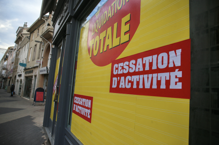 Liquidation d'un magasin - NICOLAS GUYONNET / HANS LUCAS / HANS LUCAS VIA AFP