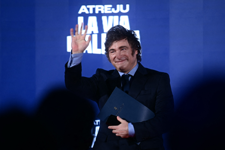 Javier Milei, le président argentin. Photo by Filippo MONTEFORTE / AFP