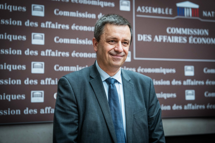 Luc Rémont, président-directeur général d'EDF (Photo by Xose Bouzas / Hans Lucas / Hans Lucas via AFP)
